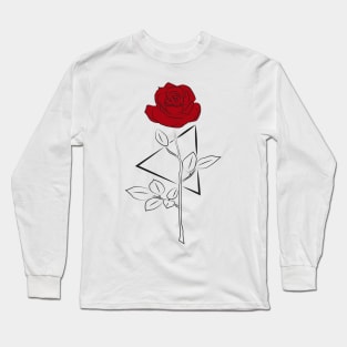 Red Rose Long Sleeve T-Shirt